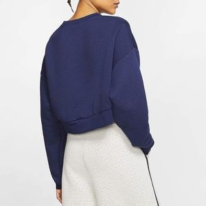 Nike Sportswear City Ready Fleece Crewneck Cropped Sweatshirt Size L